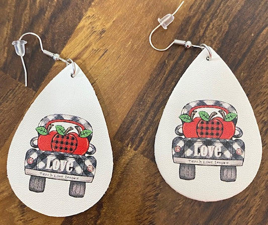 Teach - Love - Inspire Double Sided Earrings